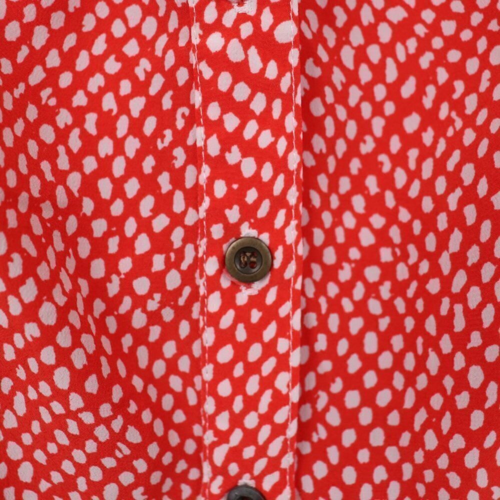 EUC A Byer Summer Dress Size Medium Red with Animal print‎ type polka dots - Picture 5 of 10